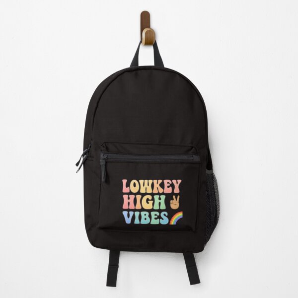 Item preview, Lowkey High Vibes | Retro Rainbow Aesthetic Hoodie & Sticker | Rated M Co. designed and sold by Rated M Co..