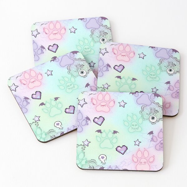 Item preview, Y2K Pastel Ghost Paws designed and sold by EsenciaZen.