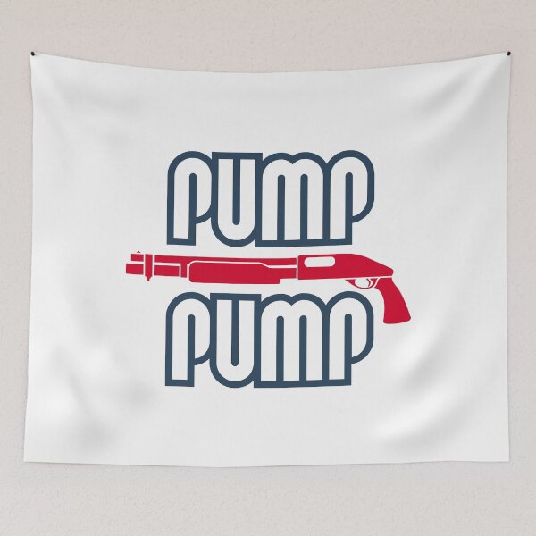Item preview, Pump Pump Action Shotgun | Red and Navy designed and sold by UNK-Fatigues.