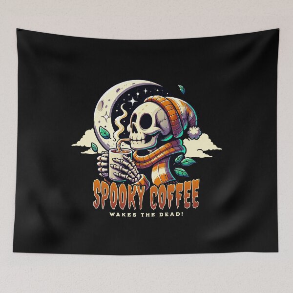 Item preview, Funny Ghost “Spooky Coffee”, Halloween 2025 designed and sold by Yucku1.