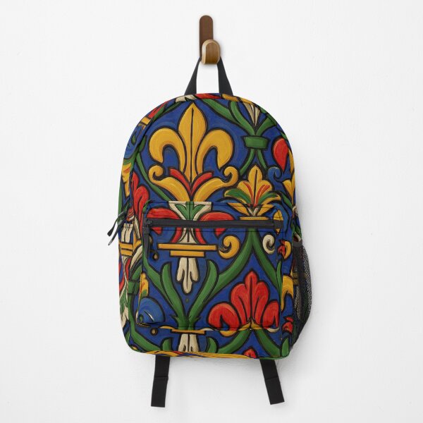 Item preview, Vibrant Stained Glass Fleur-de-lis Pattern. designed and sold by Piotrek0001.