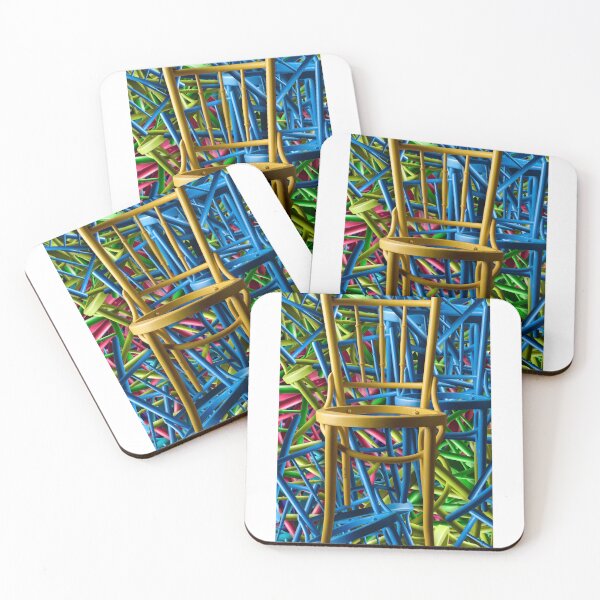 Item preview, Abstract coloured vintage chairs designed and sold by Dreamscape Eclectic .