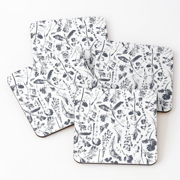 Item preview, Garden Herbs Relief Print Pattern - Botanical Design  designed and sold by ByLeesh.