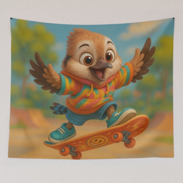 Item preview, Skater Eurasian Jay designed and sold by Sillytoe.