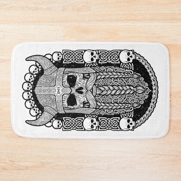Item preview, Odin Viking Skull Beard Runes Norse Symbols Valhalla designed and sold by GrandeDuc.