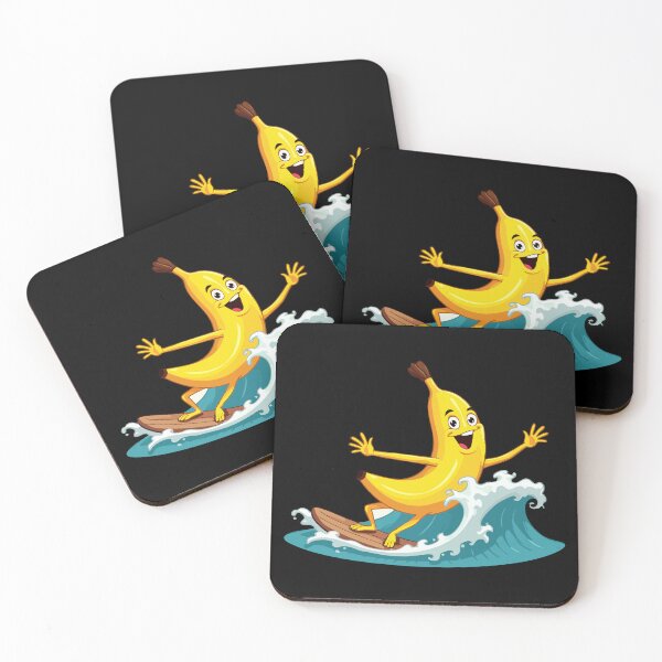 Item preview, Banana Surfer – Funny Summer Cartoon Design designed and sold by Hans-Design.