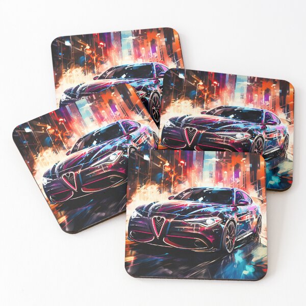 Item preview, Urban Nightscape Highlights This Dynamic Sports Sedan On Move designed and sold by RevUpDesign.