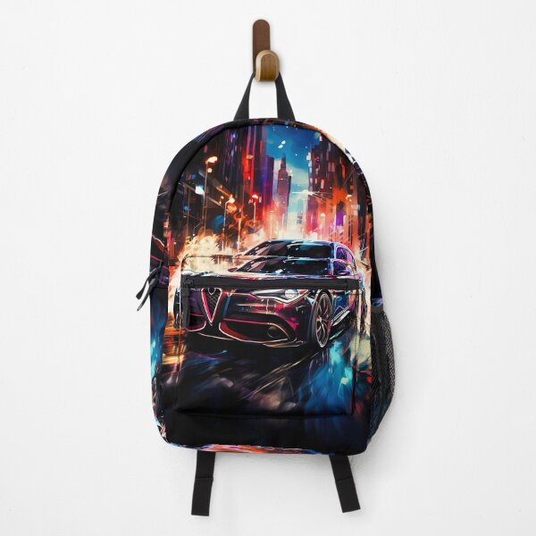Item preview, Urban Nightscape Highlights This Dynamic Sports Sedan On Move designed and sold by RevUpDesign.