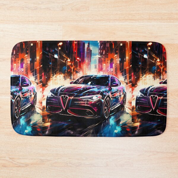 Item preview, Urban Nightscape Highlights This Dynamic Sports Sedan On Move designed and sold by RevUpDesign.