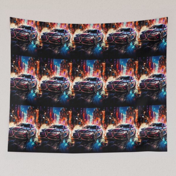Item preview, Urban Nightscape Highlights This Dynamic Sports Sedan On Move designed and sold by RevUpDesign.