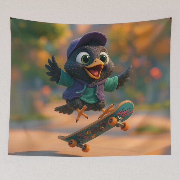 Item preview, Skater European Starling designed and sold by Sillytoe.
