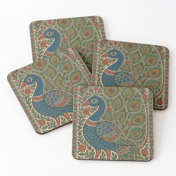 Item preview, Madhubani peacock designed and sold by Trend Zap.
