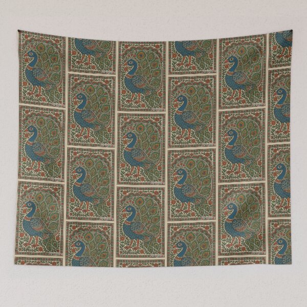 Item preview, Madhubani peacock designed and sold by Trend Zap.