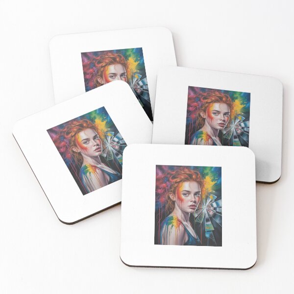Item preview, Vibrant Expression – Color Splash Portrait Art designed and sold by only-topnotch.