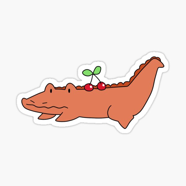 30 Pack Paper Kawaii Crocodile Stickers