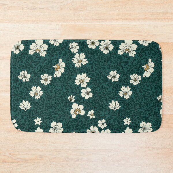 Item preview, Romantic Floral Flourish - emerald designed and sold by space-kitten.