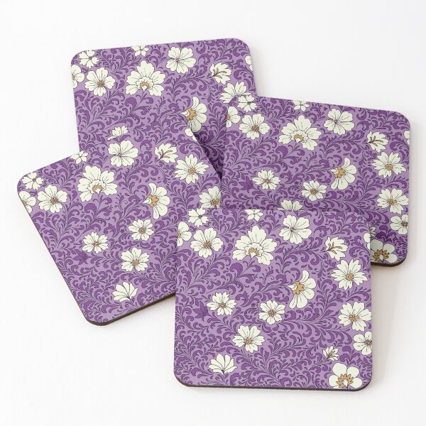 Item preview, Romantic Floral Flourish - purple designed and sold by space-kitten.