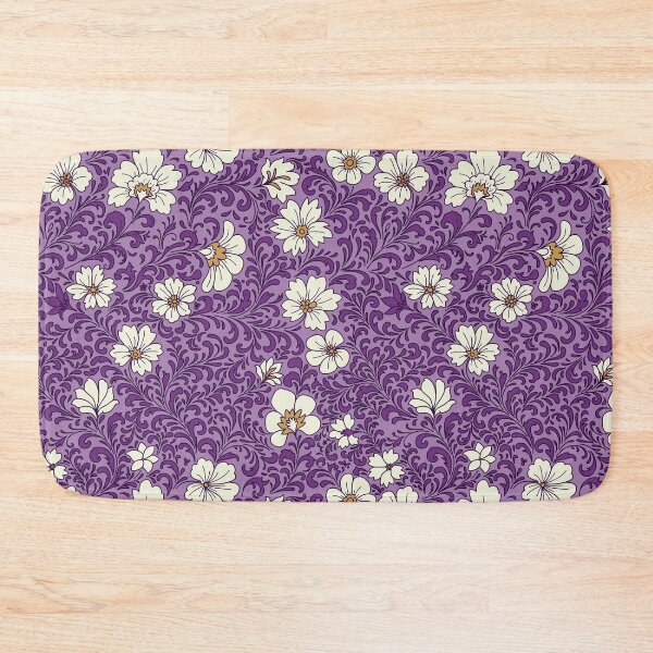 Item preview, Romantic Floral Flourish - purple designed and sold by space-kitten.