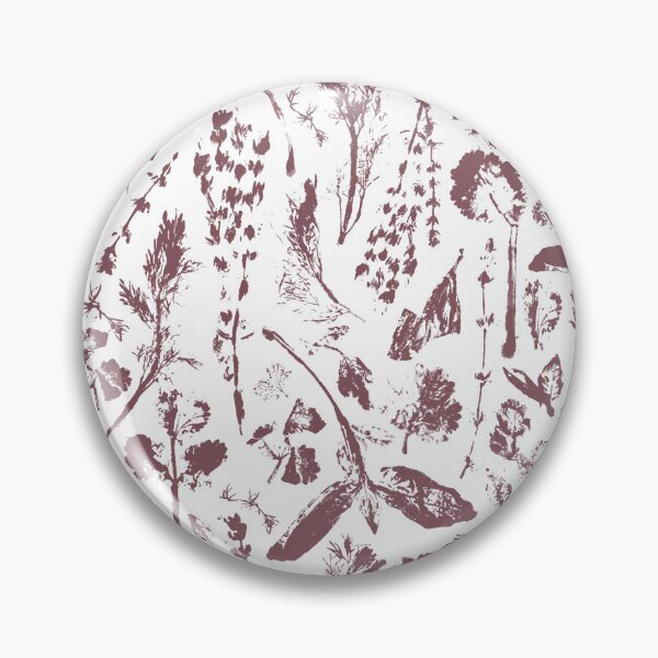 Item preview, Garden Herbs Relief Print Pattern - Botanical Design (Earthy) designed and sold by ByLeesh.