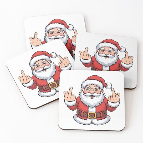 Item preview, Santa Middle Finger, Funny Christmas Gift, Naughty Santa Claus, Offensive Christmas Humor Shirt, Holiday Party Santa Gift designed and sold by NobelT.