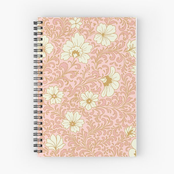 Item preview, Romantic Floral Flourish - pink and gold designed and sold by space-kitten.