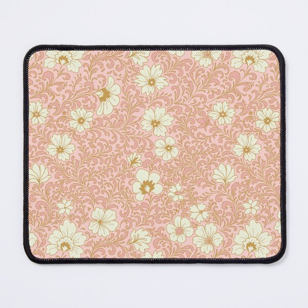 Item preview, Romantic Floral Flourish - pink and gold designed and sold by space-kitten.