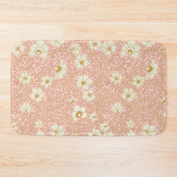 Item preview, Romantic Floral Flourish - pink and gold designed and sold by space-kitten.