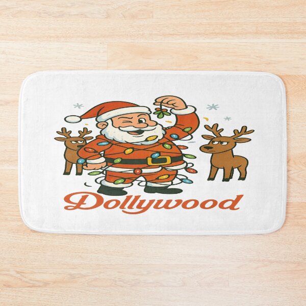 Item preview, Naughty Husband Lost in Dollywood Lights – Funny Christmas Santa Claus Design designed and sold by Globalcitytees.