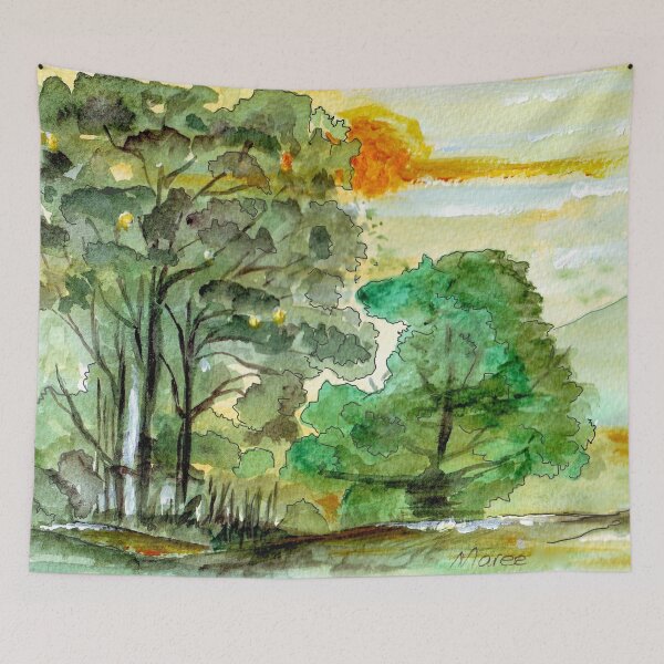 Item preview, Bluegums and Black Wattles designed and sold by Maree Clarkson .
