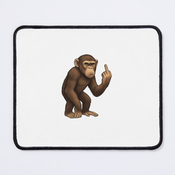 Item preview, Monkey Middle Finger | Funny Sarcastic Animal Meme | Rude Primate Art designed and sold by Fleetwood1994.