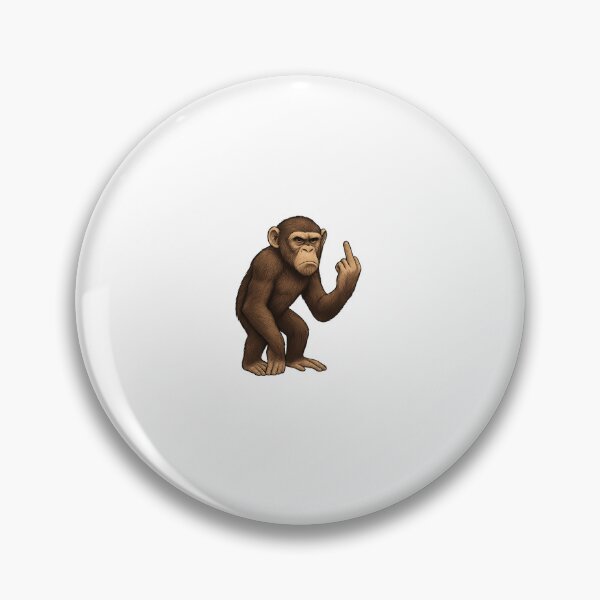 Item preview, Monkey Middle Finger | Funny Sarcastic Animal Meme | Rude Primate Art designed and sold by Fleetwood1994.