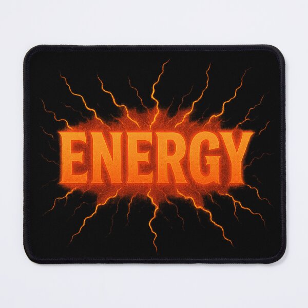 Item preview, “ENERGY – Fiery Power Unleashed” designed and sold by DailyVibesCo.