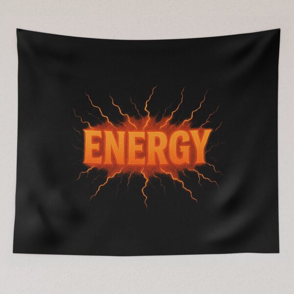 Item preview, “ENERGY – Fiery Power Unleashed” designed and sold by DailyVibesCo.