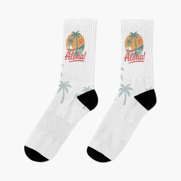 Item preview, Aloha Hawaii Retro Tropical Sunset designed and sold by FeFoFum.