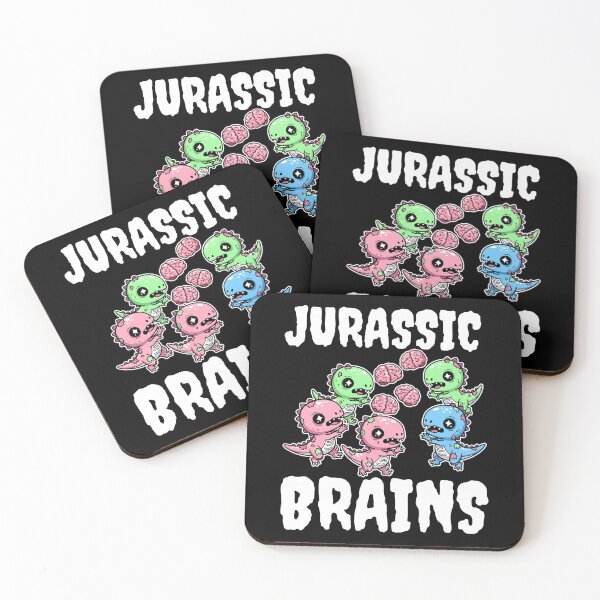 Item preview, JURASSIC BRAINS - ZOMBIE HALLOWEEN designed and sold by KEF Custom.