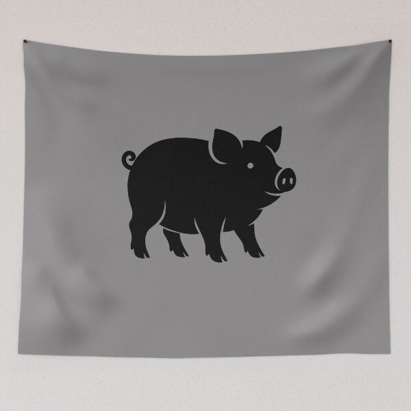 Item preview, Sleek Pig Silhouette designed and sold by ArtistEmbrace.