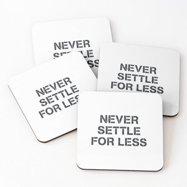 Item preview, Never Settle For Less – Grunge Typography Quote designed and sold by 1TruthMatrix.