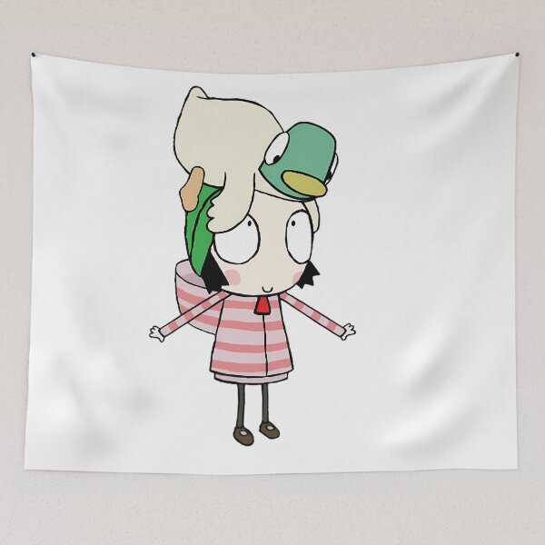 Item preview, Her and Duck Friend Girl Vintage Cartoon Cute Pet Little designed and sold by WittEstella86.