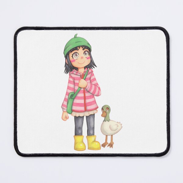 Item preview, Pet Girl Her Cute Little Duck and Friend Vintage Cartoon designed and sold by WittEstella86.