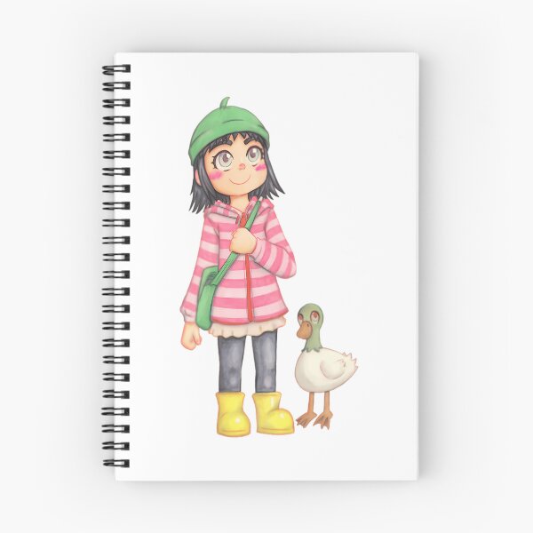 Item preview, Pet Girl Her Cute Little Duck and Friend Vintage Cartoon designed and sold by WittEstella86.