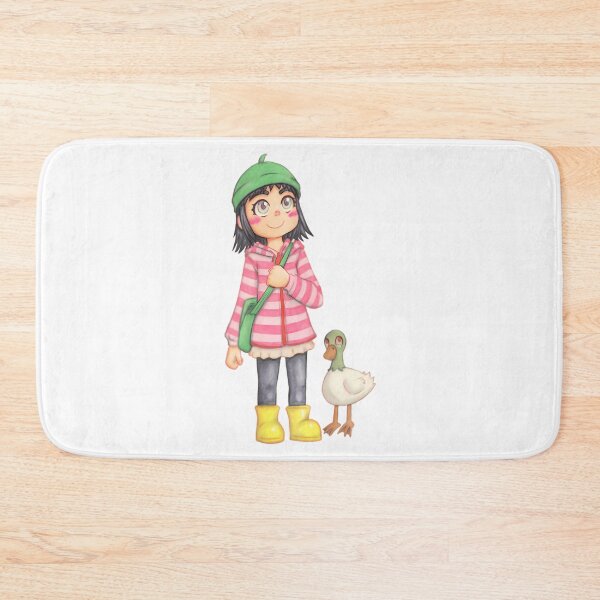 Item preview, Pet Girl Her Cute Little Duck and Friend Vintage Cartoon designed and sold by WittEstella86.