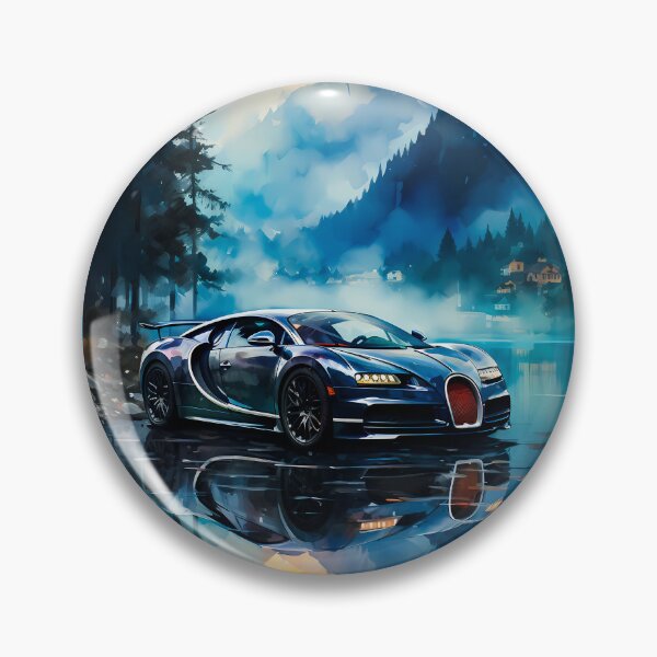 Item preview, Misty Mountain Lake Scene Creates Serenity Around A Car designed and sold by RevUpDesign.
