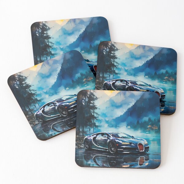 Item preview, Misty Mountain Lake Scene Creates Serenity Around A Car designed and sold by RevUpDesign.