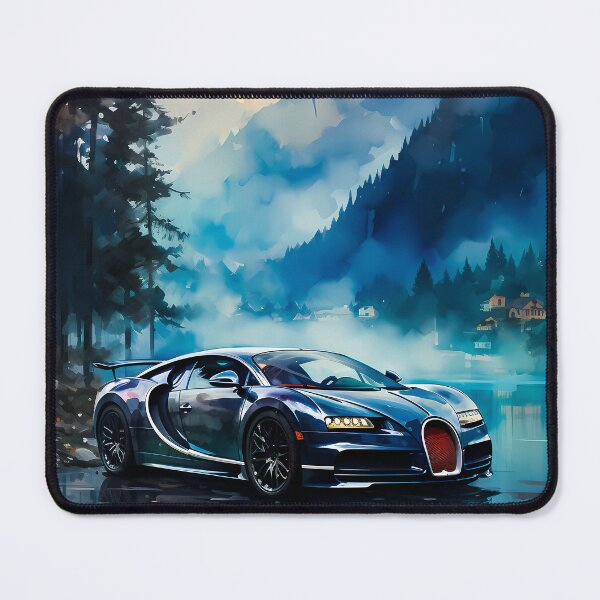 Item preview, Misty Mountain Lake Scene Creates Serenity Around A Car designed and sold by RevUpDesign.