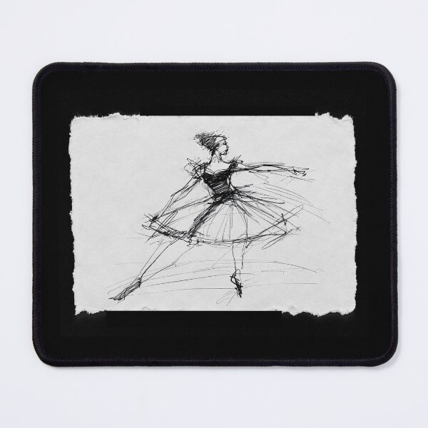 Item preview, Elegant Abstract Ballerina Sketch designed and sold by SleekLineSketches.