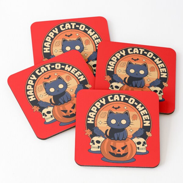 Artikelvorschau, Lustige Halloween-Katze „Happy Cat-O-Ween“, Halloween 2025 entworfen und verkauft von Yucku1.