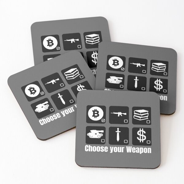 Item preview, Choose your Weapon | Bitcoin instead of weapons designed and sold by Stay Orange!.