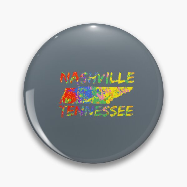 Item preview, Nashville Tennessee Colorful Paint State Outline Nashville designed and sold by haiderleivart.