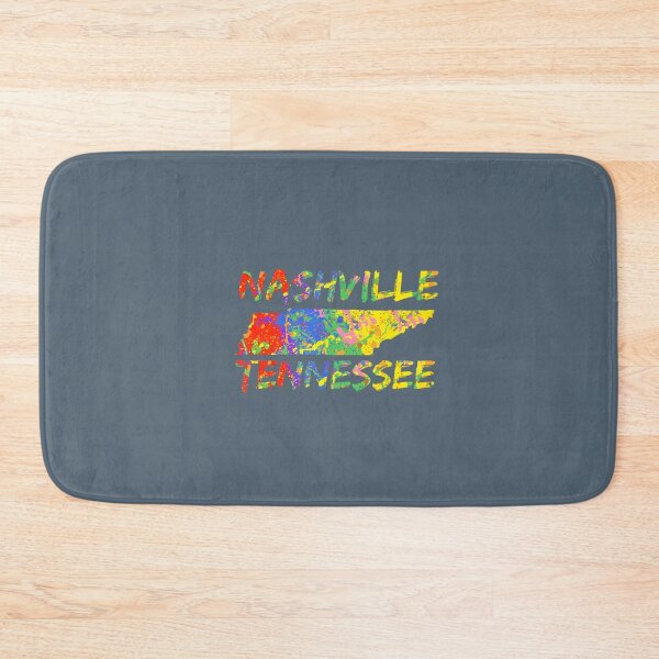 Item preview, Nashville Tennessee Colorful Paint State Outline Nashville designed and sold by haiderleivart.