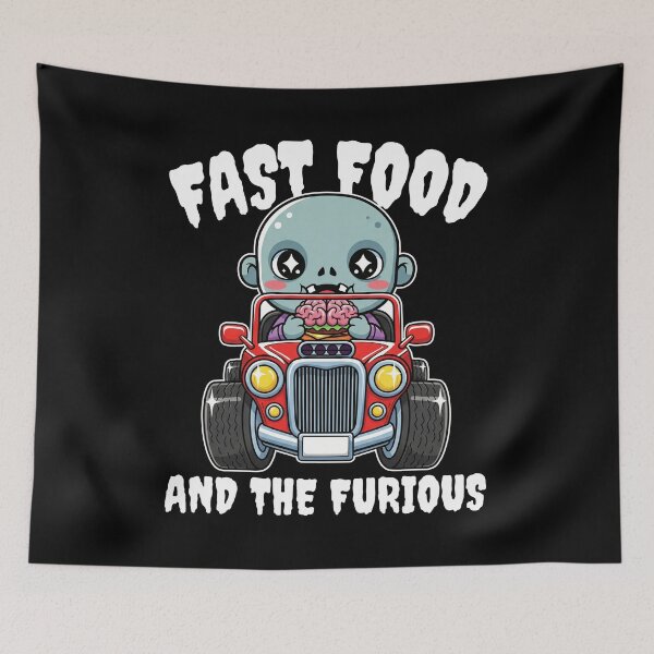 Item preview, FAST FOOD AND THE FURIOUS - ZOMBIE HALLOWEEN designed and sold by KEF Custom.